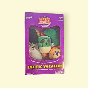 Exotic Vacation microbes plush set